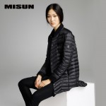 High quality misun 2017 spring  thin coat medium-long down coat  female brief jackets new hot sell 