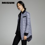 High quality misun 2017 spring  thin coat medium-long down coat  female brief jackets new hot sell 