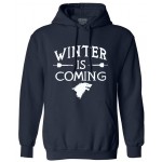 Hip Hop Men sweatshirt Printed Game of Thrones Winter Is Come hooded fleece Mens 2017 autumn new funny style male man tracksuit