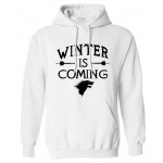 Hip Hop Men sweatshirt Printed Game of Thrones Winter Is Come hooded fleece Mens 2017 autumn new funny style male man tracksuit