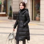Hooded women winter jacket 2016 Casual Thick Warm Blue Black Long Coats  Down jacket for Pregnant Women Plus Size XL- 5XL YRF121