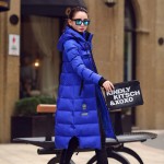 Hooded women winter jacket 2016 Casual Thick Warm Blue Black Long Coats  Down jacket for Pregnant Women Plus Size XL- 5XL YRF121