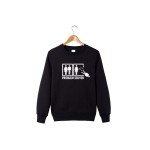 Hoodie sweatshirt free shipping 2016 new fun LOGO design fashion cotton round collar men s leisure pullover