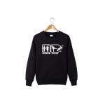 Hoodie sweatshirt free shipping 2016 new fun LOGO design fashion cotton round collar men s leisure pullover