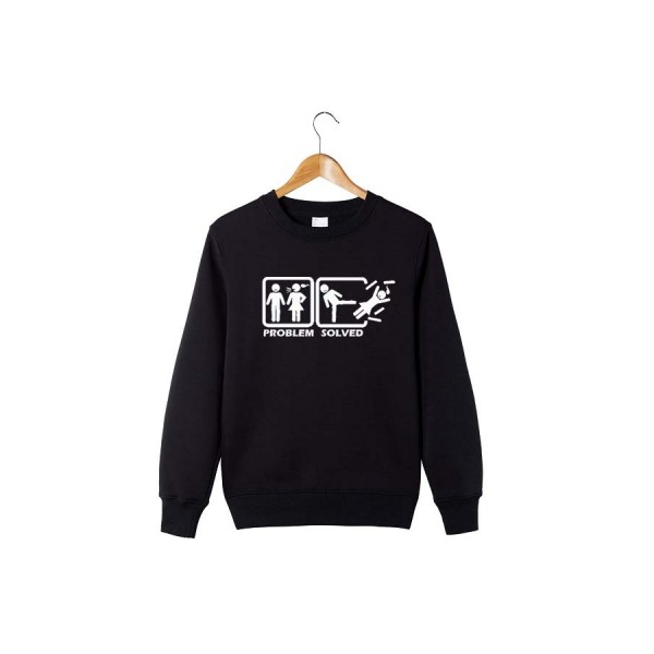 Hoodie sweatshirt free shipping 2016 new fun LOGO design fashion cotton round collar men s leisure pullover