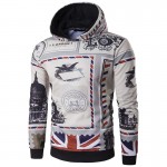 Hoodies Men 2016 Brand Male Long Sleeve Hoodie Printed Flag Sweatshirt Mens Moletom Masculino Hoodies Slim Tracksuit Jackets