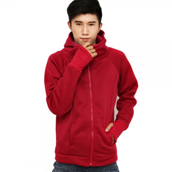Hoodies Men Jacket 2017 Spring Male Sweatshirt Teenage Casual Hoody Autumn Coat Slim Solid Color Zipper Fashion