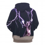 Hoodies men sweatshirt funny 3D electric shock cat hoodie novelty harajuku long sleeves brand clothing unisex pullovers S-3XL