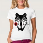 Hopuptee brand+I'm happy unicorn cat print T Shirt women's short sleeve cute tops tees