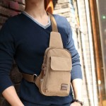 Hot 2017 New Casual Men's Chest Bag Canvas Sling Bag Multifunctional Small Male Crossbody Bags Fashion Shoulder Bags