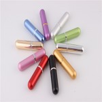 Hot 5ml Fillable Portable Mini Perfume Bottle Traveler Aluminum Spray Atomizer Empty Pots 1pcs9 Colors Available