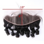 Hot Beauty Hair Pre Plucked Lace Frontal With Peruvian Virgin Hair Loose Wave 3pcs Malibu Dollface Recommend 4pcs/Lot