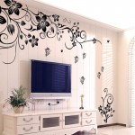 Hot DIY Wall Art Decal Decoration Fashion Romantic Flower Wall Sticker/ Wall Stickers Home Decor 3D Wallpaper Free Shipping