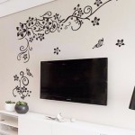 Hot DIY Wall Art Decal Decoration Fashion Romantic Flower Wall Sticker/ Wall Stickers Home Decor 3D Wallpaper Free Shipping
