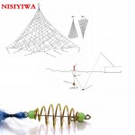 Hot Explosion Durable Floating Bottom Fishing Hook Mesh Net Fishing Spring Hook 8 word Connect Tool Outdoor For Fishing Drop Net