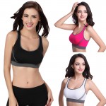 Hot! Himanjie Women Padded Tank Top Athletic Vest Gym Fitness Sports Bra Stretch Cotton Seamless popular Yoga Bras Drop Shipping
