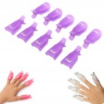 Hot Sale 10PC Plastic Nail Art Soak Off Cap Clip UV Gel Polish Gel Nail Polish Remover Wrap Tool Lowest price 2017 Anne