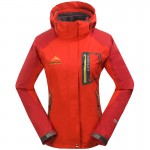Hot Sale 2016 Female Outdoors Double Layer 3 in 1 Waterproof Trekking Jackets Windbreaker Women Warm Coat Fleece Liner CKL2002