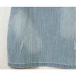 Hot Sale 2017 Women Summer Dress Fashion Denim Jeans Dresse Plus Size M-5XL Women denim blue dress c19-c