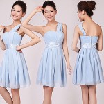 Hot Sale Bridesmaid Sisters Dresses One Shoulder Prom Party Formal Women Dress Chiffon Wedding Event Bridesmaid Short Dresses Hot Sale Bridesmaid Sisters Dresses One Shoulder Prom Party Formal Women Dress Chiffon Wedding Event Bridesmaid Short Dresses
