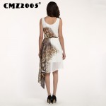 Hot Sale Women's Apparel High-Quality Leopard print Sleeveless Round Neck Fashion Novelty Summer Dress Personality Dresses 68202