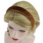 Hot Sales 2016 New 2.5CM Solid Color Velvet Plastic Hairband Headwear Brief Fashion Girls Women Headband Lovely Hair Accessories