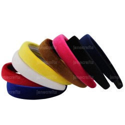 Hot Sales 2016 New 2.5CM Solid Color Velvet Plastic Hairband Headwear Brief Fashion Girls Women Headband Lovely Hair Accessories
