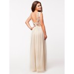 Hot Sell Women Summer Sleeveless White Top Crochet Sexy Lace Chiffon Maxi Dress Vestidos free shipping
