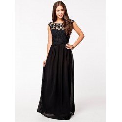 Hot Sell Women Summer Sleeveless White Top Crochet Sexy Lace Chiffon Maxi Dress Vestidos free shipping