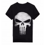 Hot Summer Clothing Skull 3D Print T Shirt Men T-shirts 100% Cotton T-shirt Camiseta Dark Souls Punisher Men Shirts Blouse A150