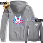 Hot console game Watchman pioneer watch over game character DVA D.VA zipper hoodies ac253