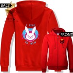 Hot console game Watchman pioneer watch over game character DVA D.VA zipper hoodies ac253