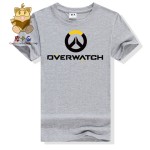 Hot gamer tee shirt gift for boyfriend OW LOGO t shirt watch over men's tee shirt ac258 