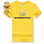 Hot gamer tee shirt gift for boyfriend OW LOGO t shirt watch over men's tee shirt ac258 