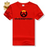 Hot gamer tee shirt gift for boyfriend OW LOGO t shirt watch over men's tee shirt ac258 