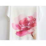 Hot sale!!! 2017 Fashion Good Quality Cotton T Shirt Women Tops Floral Patterns T-shirts tee shirts for women TS-049 Hot sale!!! 2017 Fashion Good Quality Cotton T Shirt Women Tops Floral Patterns T-shirts tee shirts for women TS-049