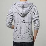 Hot-selling 2017 New Fashion Print Men's Hoodies And Sweatshirts Men Hooded Coat Casual Slim Cardigan Sweatshirt Hoodie Men 5XL