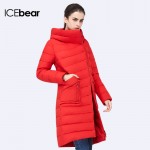 ICEbear 2016 TOP Quality Parka New Winter Fashion Womens Cotton Coats For Female Suit Casual Jacket Warm Parker 16G6233D