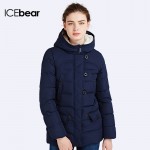 ICEbear 2016 Women's Winter Cotton Jackets Stand Collar Outerwear Clothing Single Breasted For Women Coat Warm Jacket 16G6138
