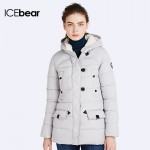 ICEbear 2016 Women's Winter Cotton Jackets Stand Collar Outerwear Clothing Single Breasted For Women Coat Warm Jacket 16G6138