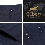 ICEbear 2017 Single Breasted Side Pockets With Closed Zipper Spring Jacket Women Coat Cotton Padded Slim Jacket Coat 17G298D