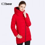 IECbear 2016 New Winter Collection Women's Parka Hooded Warm Jacket New Fashion Brand High Quality Thick Outwear Coat 16G607
