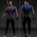 Iron man VS Superman T Shirt Tee 3D Printed T-shirts Men Short sleeve New Cosplay Costume Film Slim Fit Clothing Tops Male