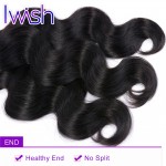 Iwish Brazilian Virgin Hair Body Wave 4Pcs Wavy Virgin Brazilian Hair Brazilian Body Wave Human Hair Brazilian Hair Weave Bundle