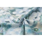 JKKUCOCO New Style Flowers printing t-shirts Cotton t shirt Women Tops Short Sleeve T shirt Casual Summer Tees Hot Tops 20 Model