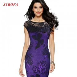 JRF0236 Woman Work Office Dress Plus Size 5XL Clothing 2017 Summer Sexy Ruffles OL Pencil Party Dresses Slim Ladies Vestidos