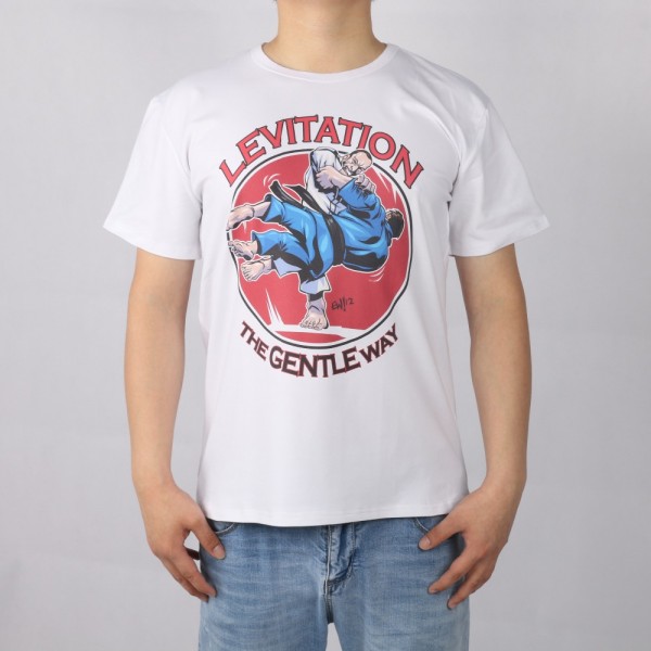 JUDO JIU JITSU MMA levitation short sleeve T-shirt Top Lycra Cotton Men T shirt New DIY Style