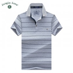 JUNGLE ZOE brand men 's T-shirt men' s short - sleeved lapel t-shirt Striped tshirts free shipping 1611