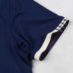 JUNGLE ZONE Men's short-sleeve polo shirt solid color men polos casual short-sleeved thin section lapel polo 7177