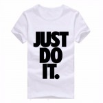 JUST DO IT Letter Printed T shirts For Man women Design Tee Shirts Short Cotton T-shirts Fashion Style Summer Brand Top